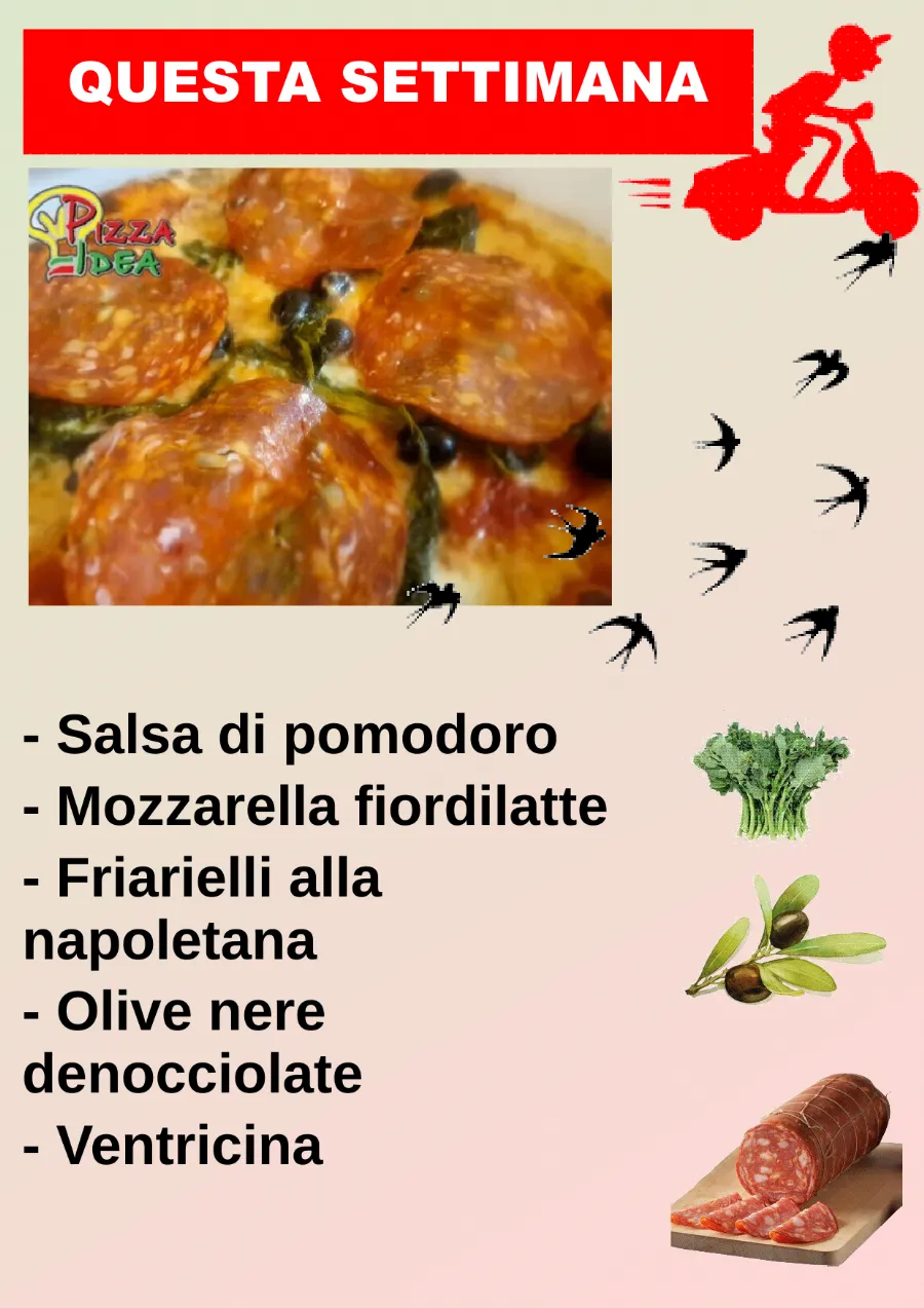 Listino online : Menu Nuovo listino Pizzaidea Ceggia